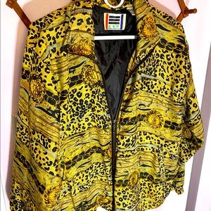 Vintage EVR silk bomber jacket.